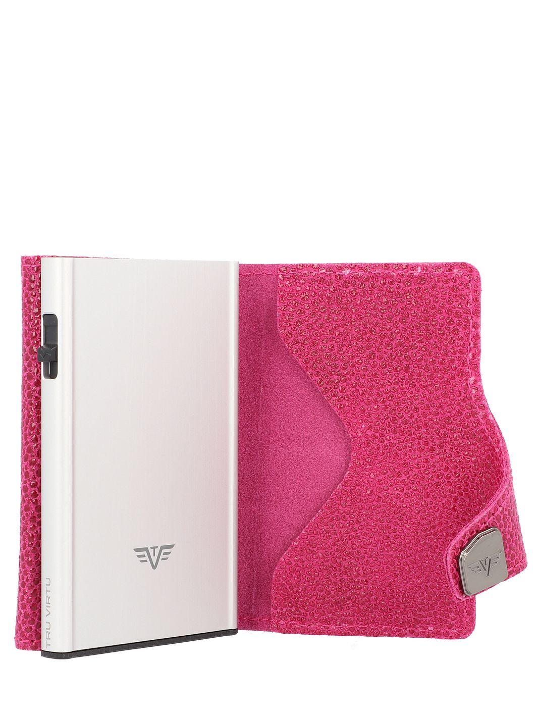 Tru Virtu Click & Slide Custodia per carta di credito Protezione RFID Vera Pelle 6.5 cm Tru Virtu Click & Slide Custodia per carta di credito Protezione RFID Vera Pelle 6.5 cm