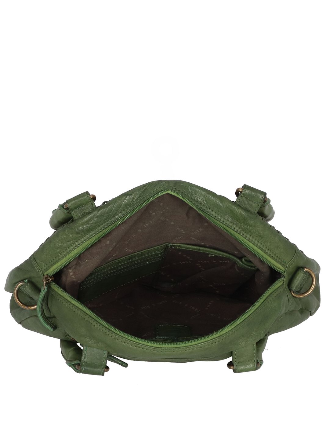 Greenland Nature Femi & Nine Borsa a spalla Vera Pelle 34 cm