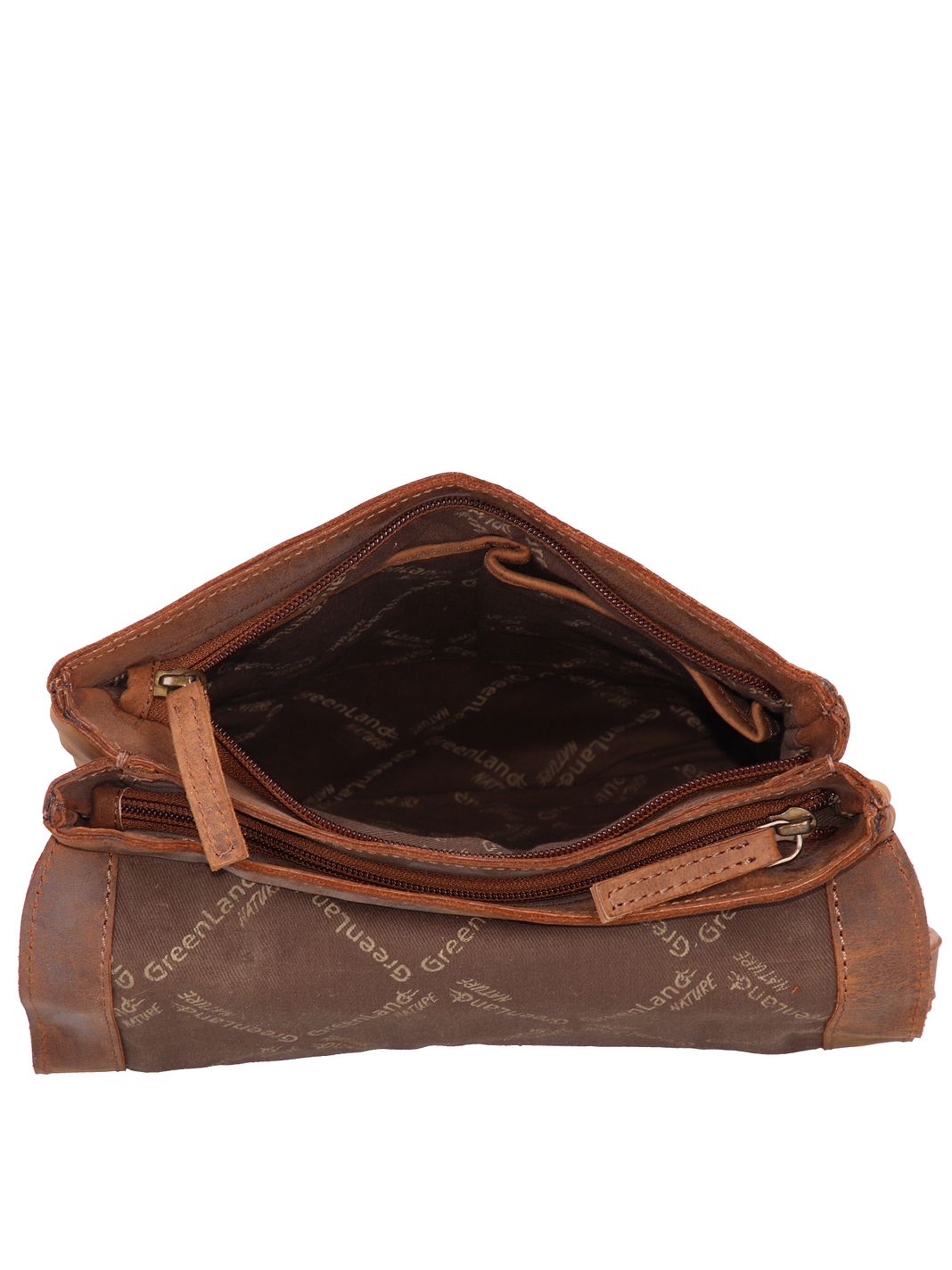 Greenland Nature Montenegro Bolsa de hombro Piel natural 23 cm
