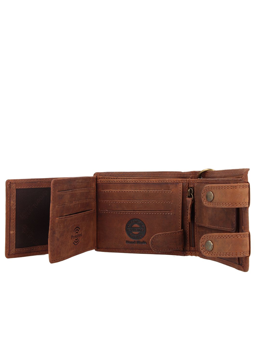 Greenland Nature Montenegro Portafoglio Protezione RFID Vera Pelle 12 cm Greenland Nature Montenegro Portafoglio Protezione RFID Vera Pelle 12 cm