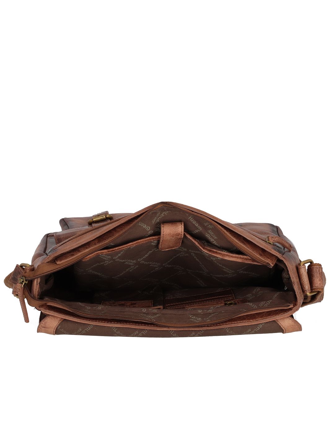 Greenland Nature Mascu & Line Borsa a tracolla Vera Pelle 30 cm Greenland Nature Mascu & Line Borsa a tracolla Vera Pelle 30 cm