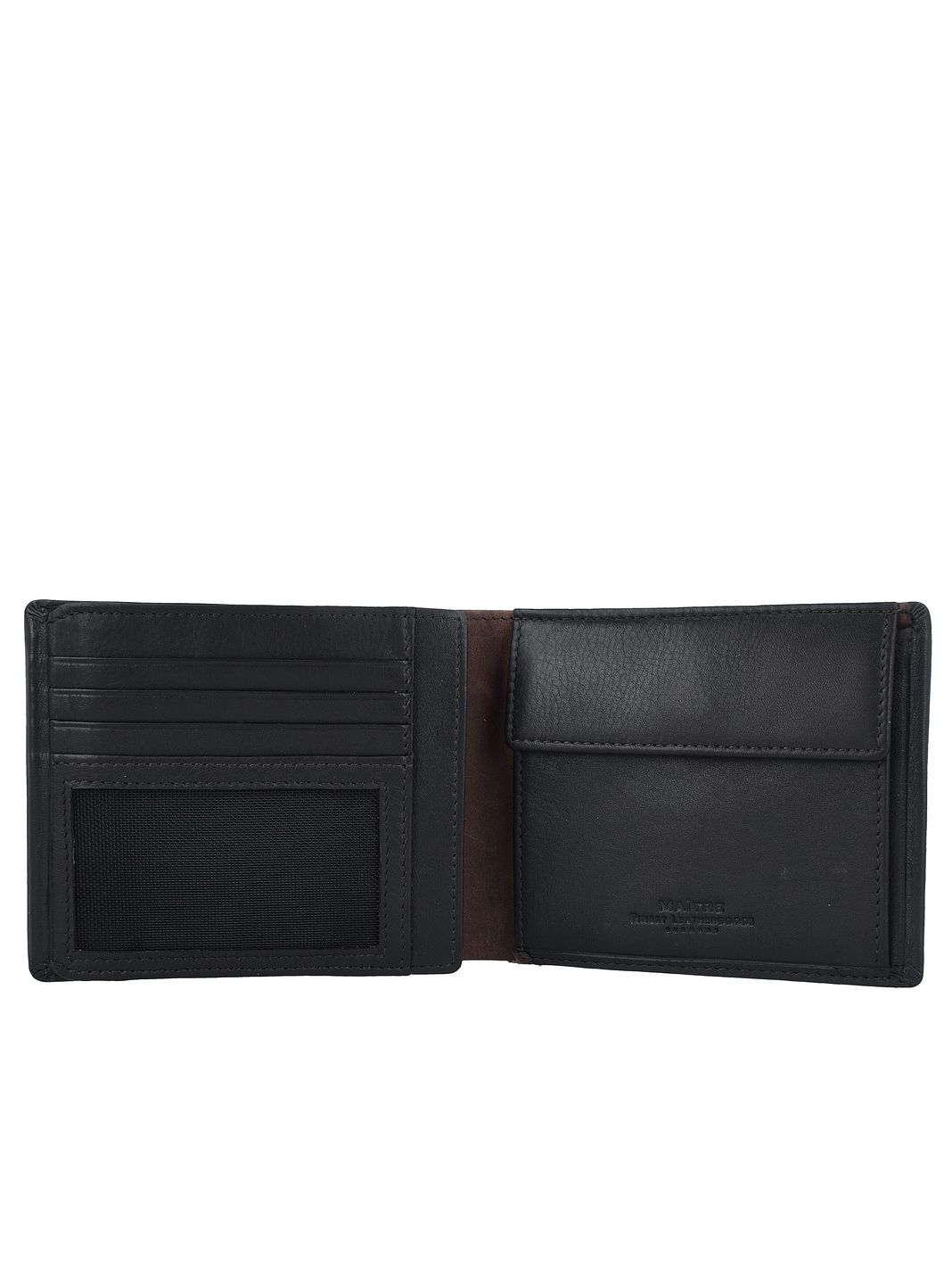 Maître Bundenbach Gilbrecht Portafoglio Protezione RFID Vera Pelle 12 cm