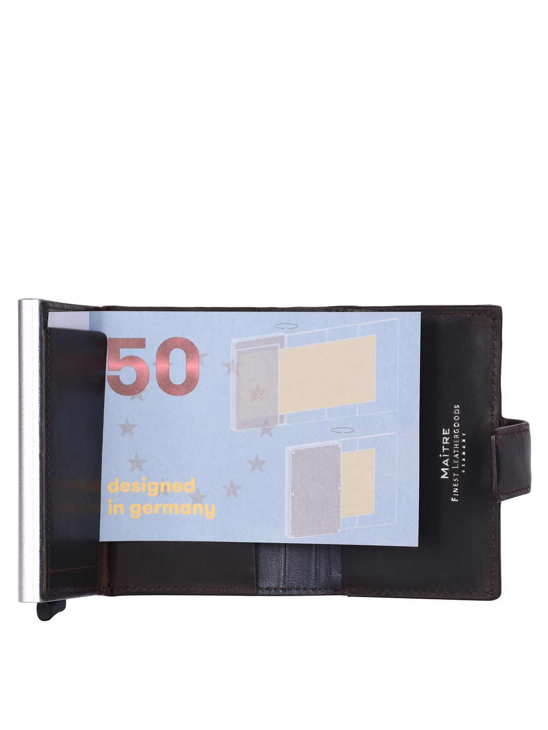 Maître Birkheim C-Three Korttikotelo RFID-suoja Nahka 6.5 cm Maître Birkheim C-Three Korttikotelo RFID-suoja Nahka 6.5 cm