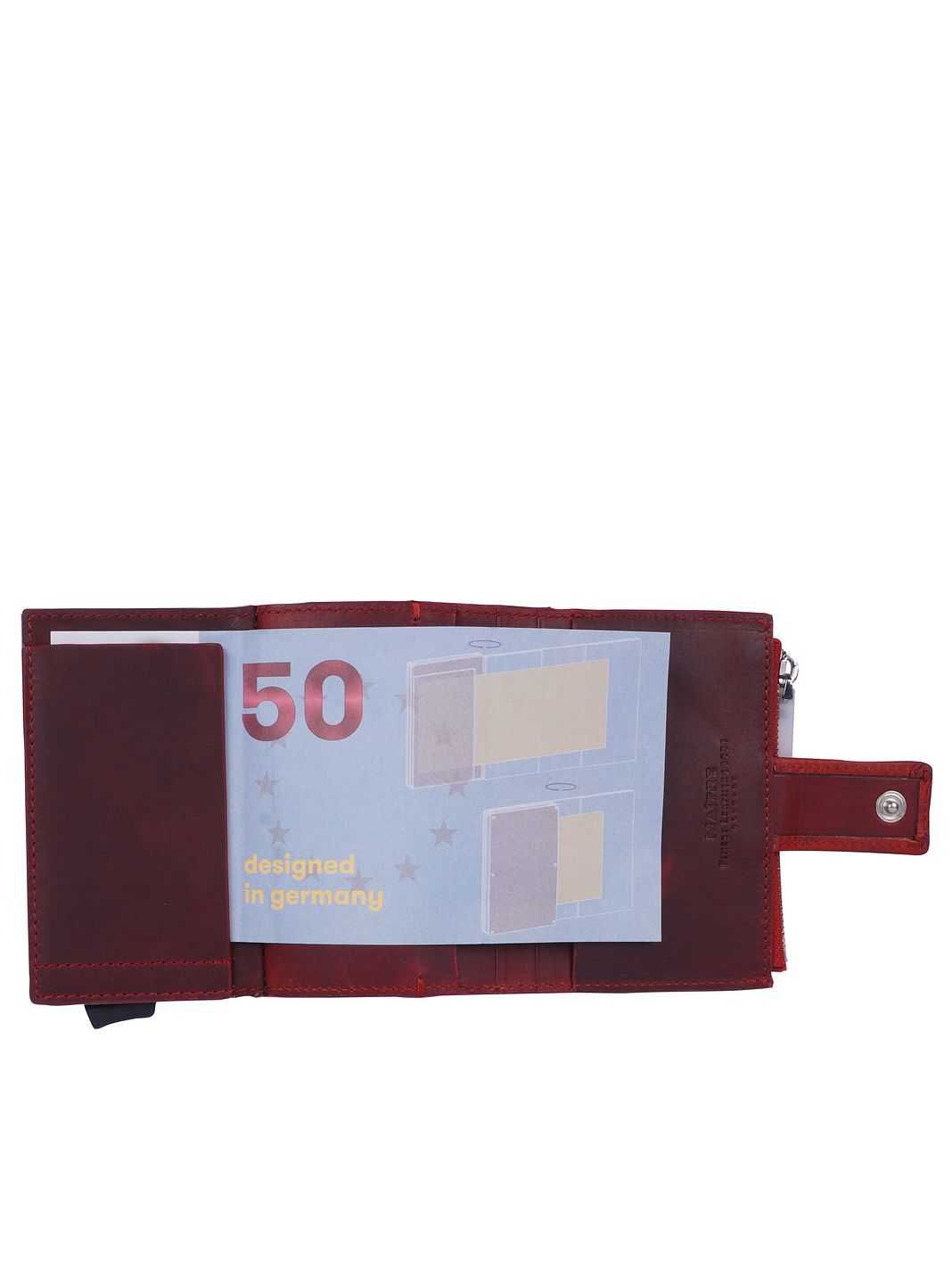 Maître Birkenfeld C-Four Custodia per carta di credito Protezione RFID Vera Pelle 10 cm