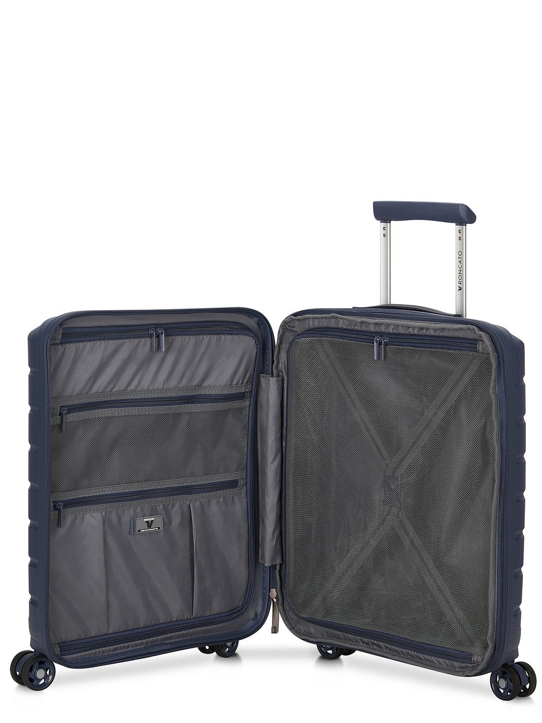 Roncato B-Flying 4-pyöräinen Business-vetolaukku 55 cm Kannettavan tietokoneen taskun syvyys Laajennettava