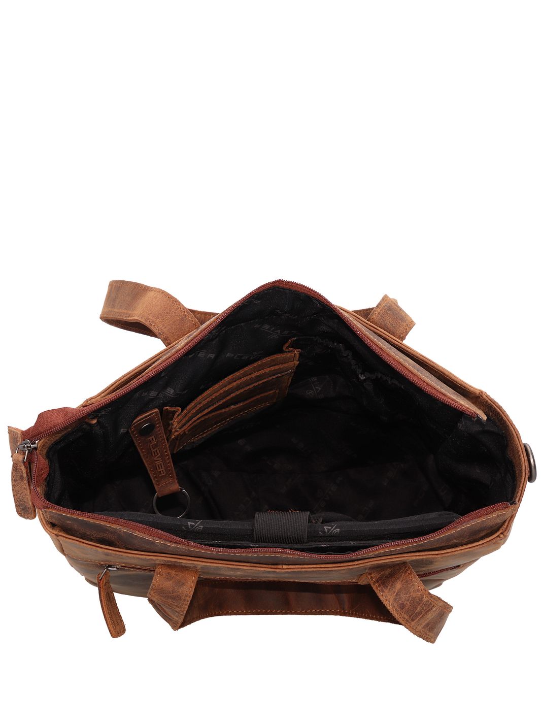 Plevier Retro Jackson Borsa shopper Vera Pelle 31 cm Vano porta PC