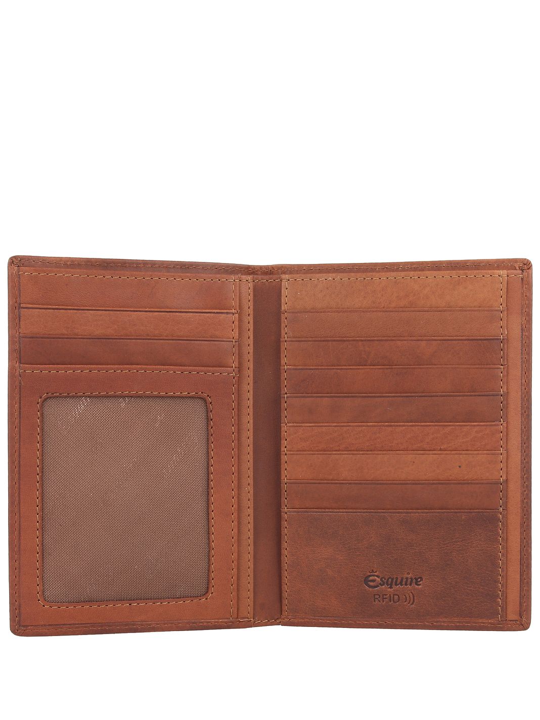 Esquire Dallas Portafoglio Protezione RFID Vera Pelle 15.5 cm