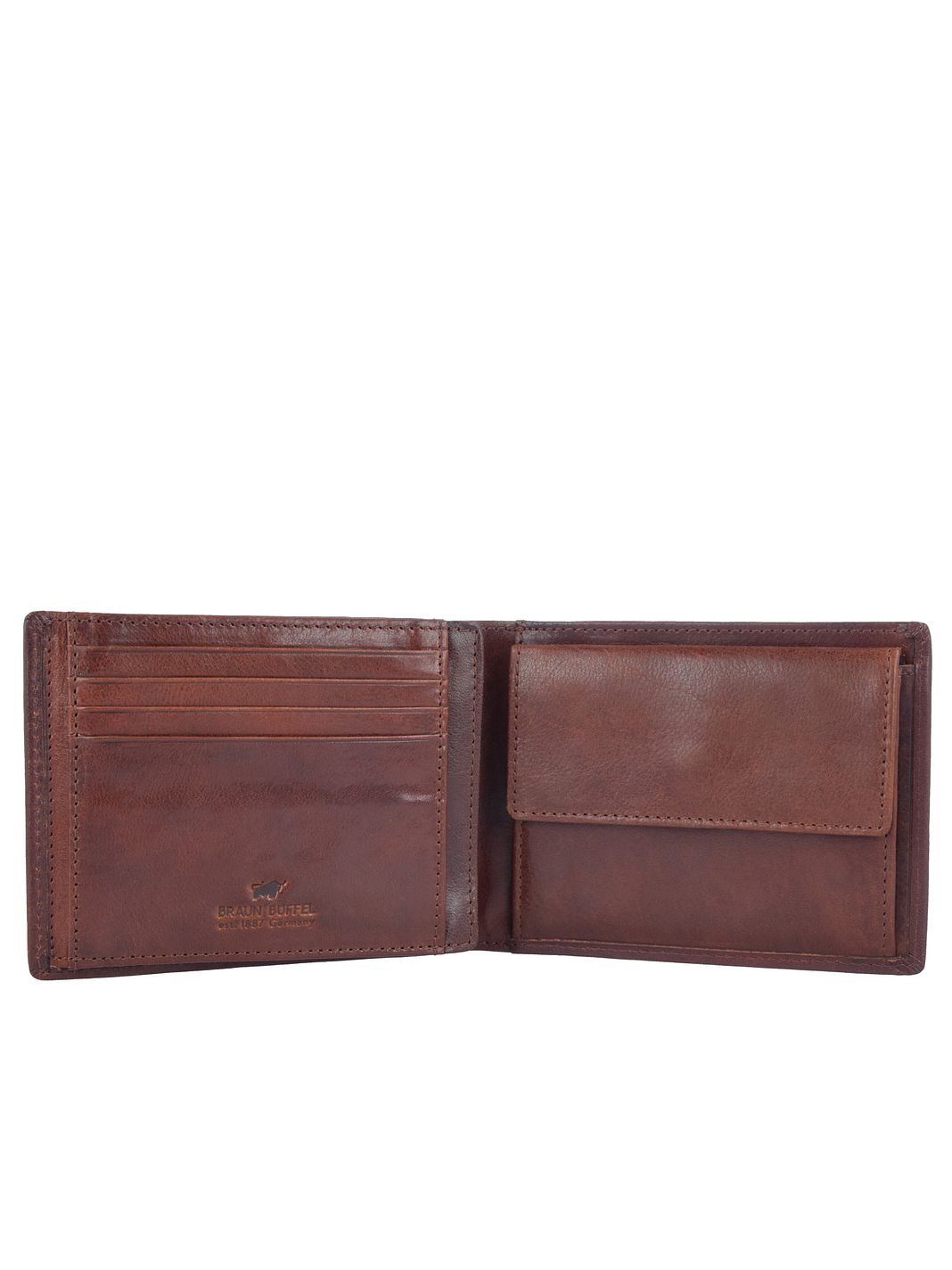 Braun Büffel Arezzo Portafoglio Protezione RFID Vera Pelle 12.5 cm Braun Büffel Arezzo Portafoglio Protezione RFID Vera Pelle 12.5 cm