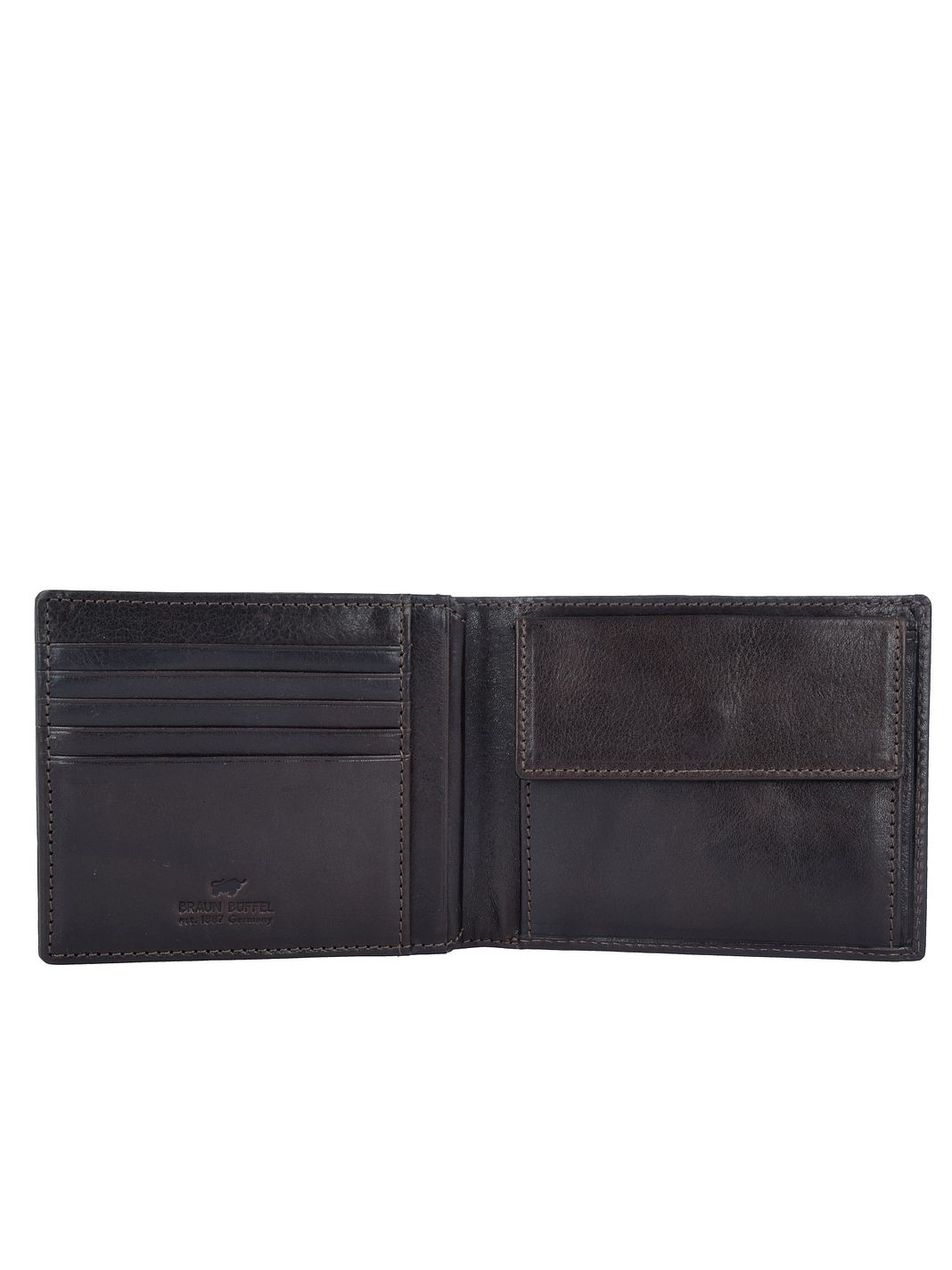 Braun Büffel Arezzo Portafoglio Protezione RFID Vera Pelle 12 cm Braun Büffel Arezzo Portafoglio Protezione RFID Vera Pelle 12 cm