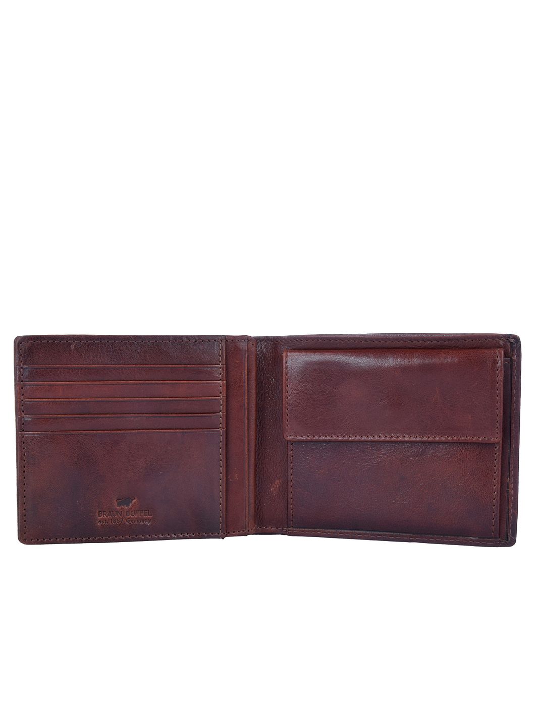 Braun Büffel Arezzo Portafoglio Protezione RFID Vera Pelle 12 cm Braun Büffel Arezzo Portafoglio Protezione RFID Vera Pelle 12 cm