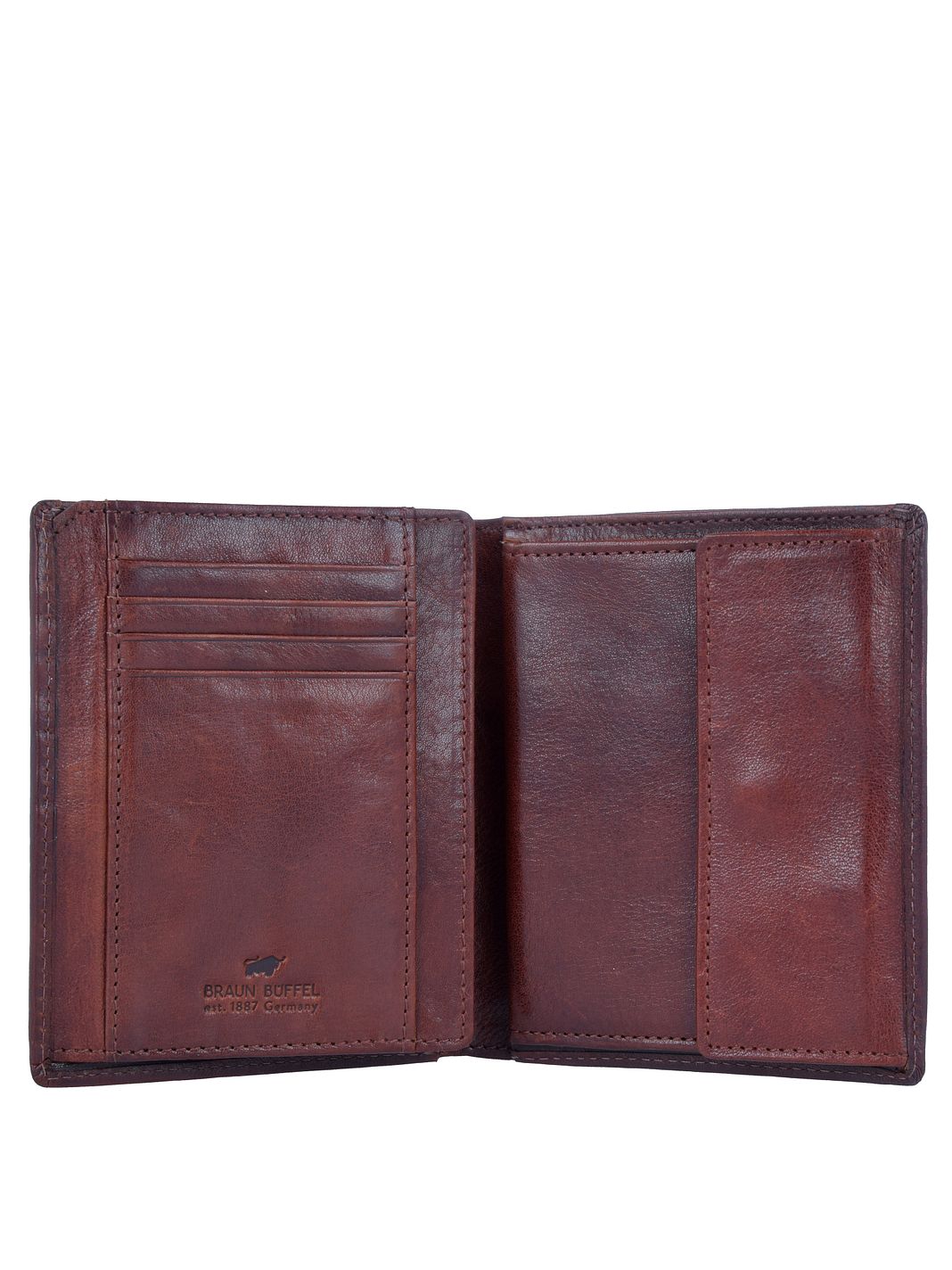 Braun Büffel Arezzo Portafoglio Protezione RFID Vera Pelle 12 cm Braun Büffel Arezzo Portafoglio Protezione RFID Vera Pelle 12 cm