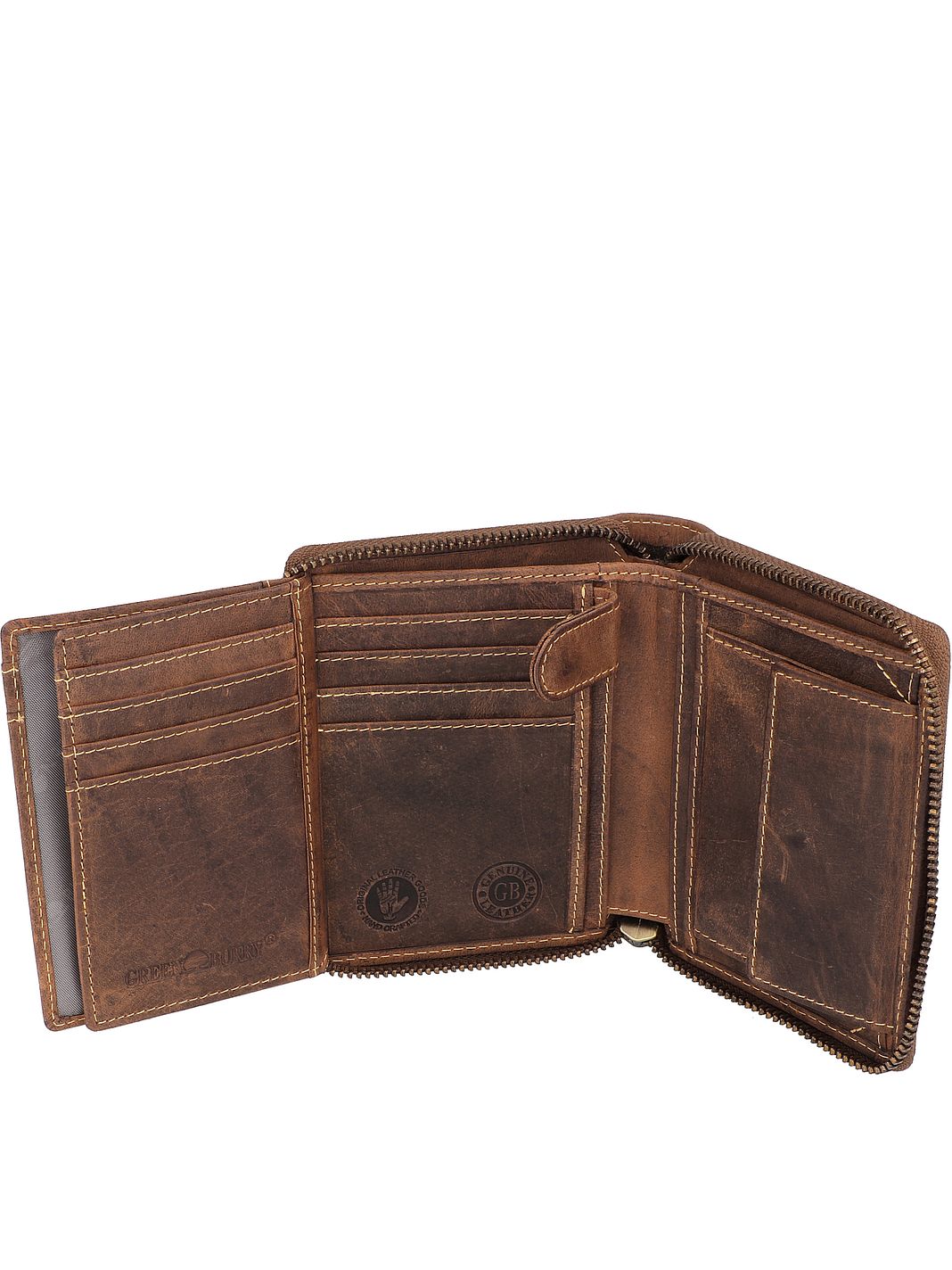 Greenburry Vintage Portafoglio Vera Pelle 12.5 cm