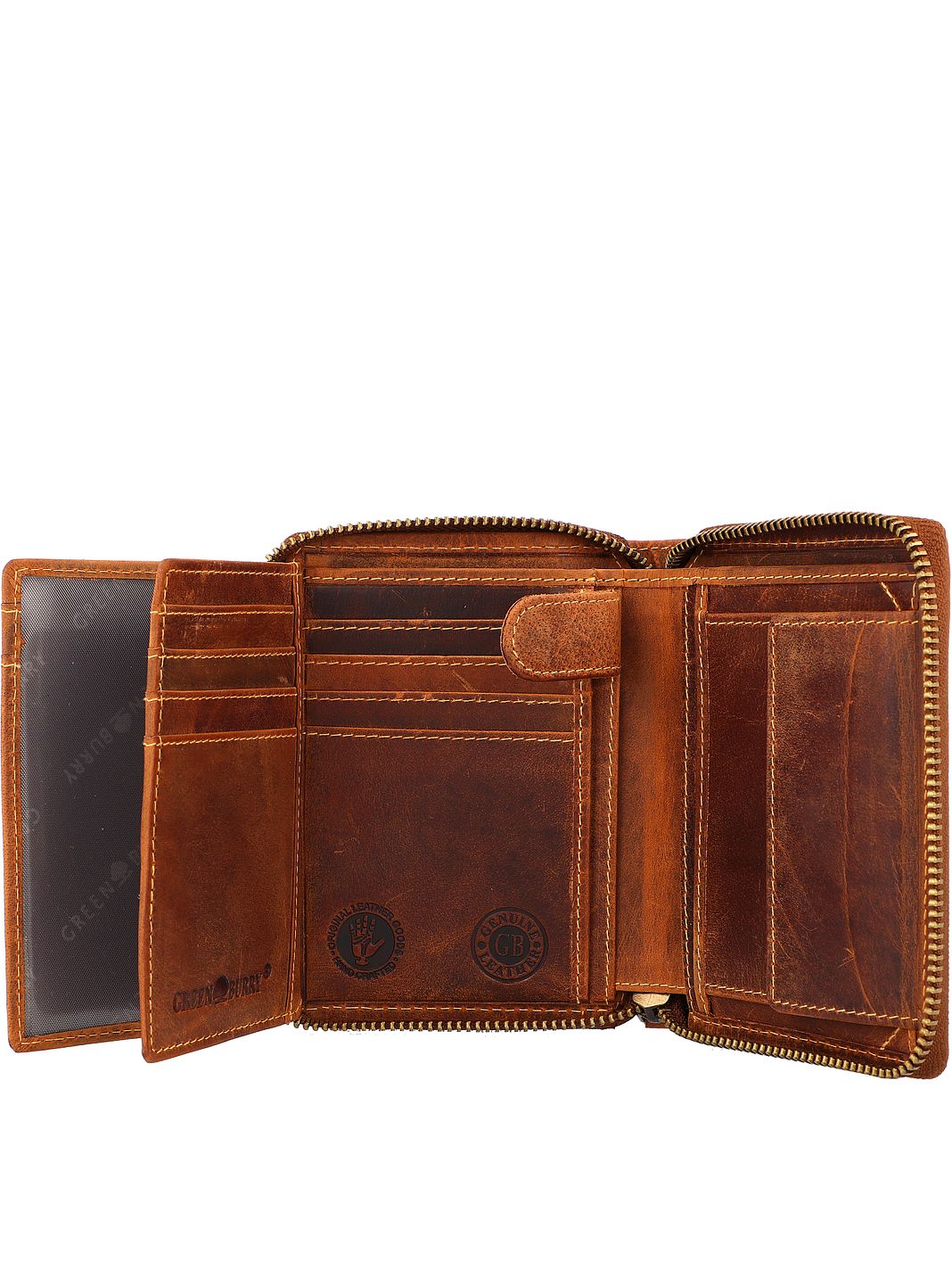 Greenburry Vintage Portafoglio Vera Pelle 12.5 cm
