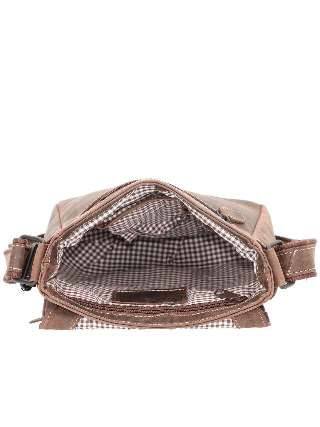 Jack Kinsky Baltimore Borsa a tracolla Vera Pelle 19 cm