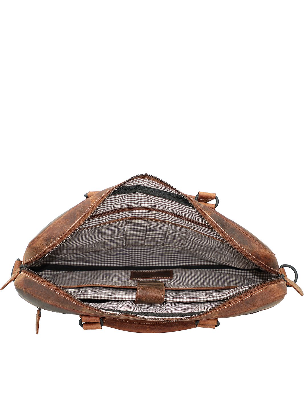 Jack Kinsky Baltimore Valigetta Vera Pelle 38 cm Vano porta PC