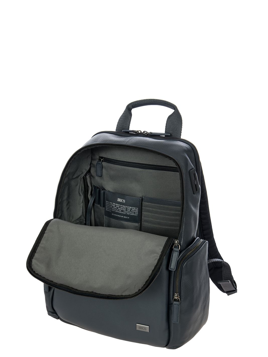 Bric's Torino Zaino da lavoro Vera Pelle 45 cm Vano porta PC