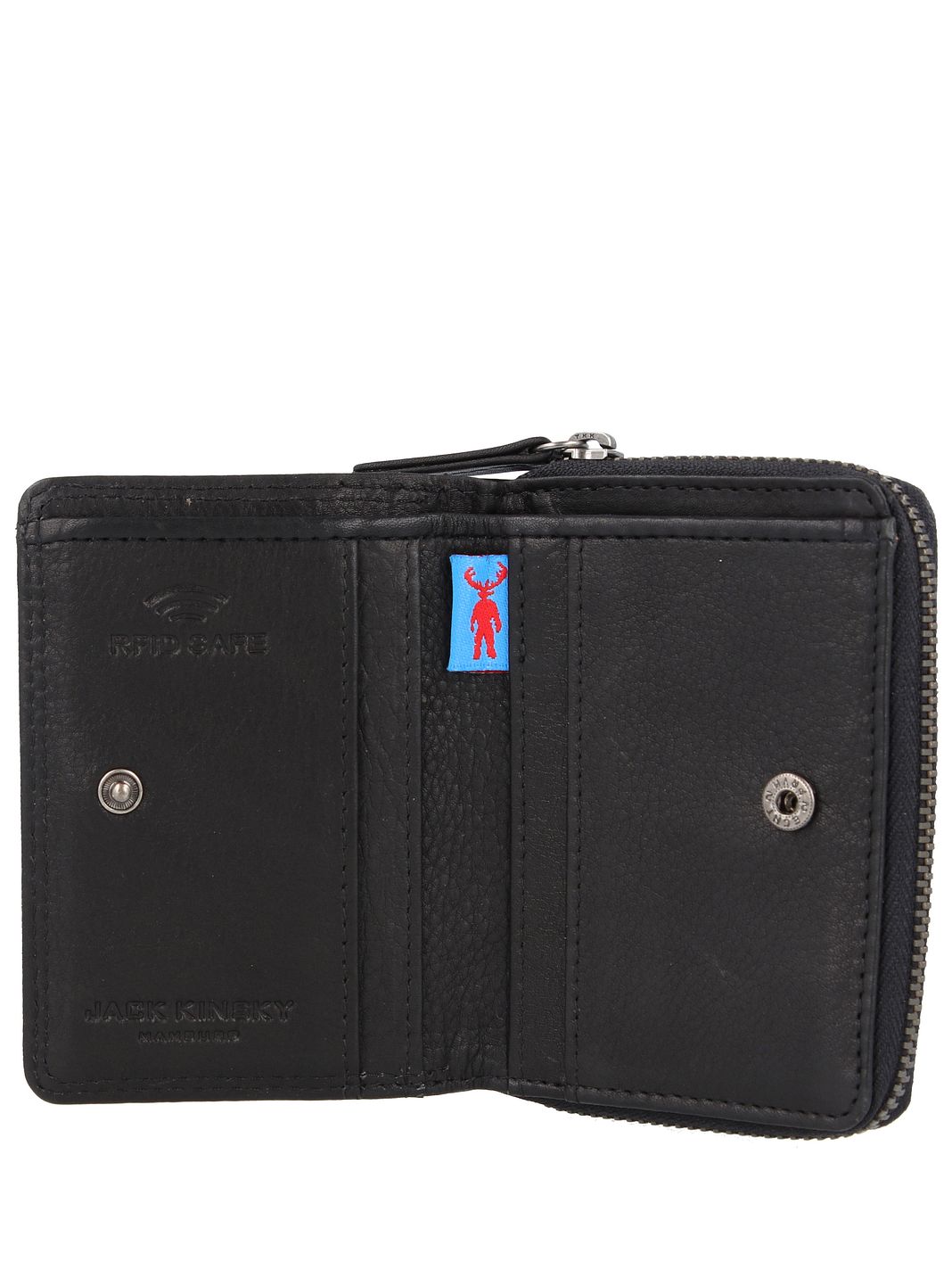Jack Kinsky Brisbane Portafoglio Protezione RFID Vera Pelle 7.5 cm Jack Kinsky Brisbane Portafoglio Protezione RFID Vera Pelle 7.5 cm
