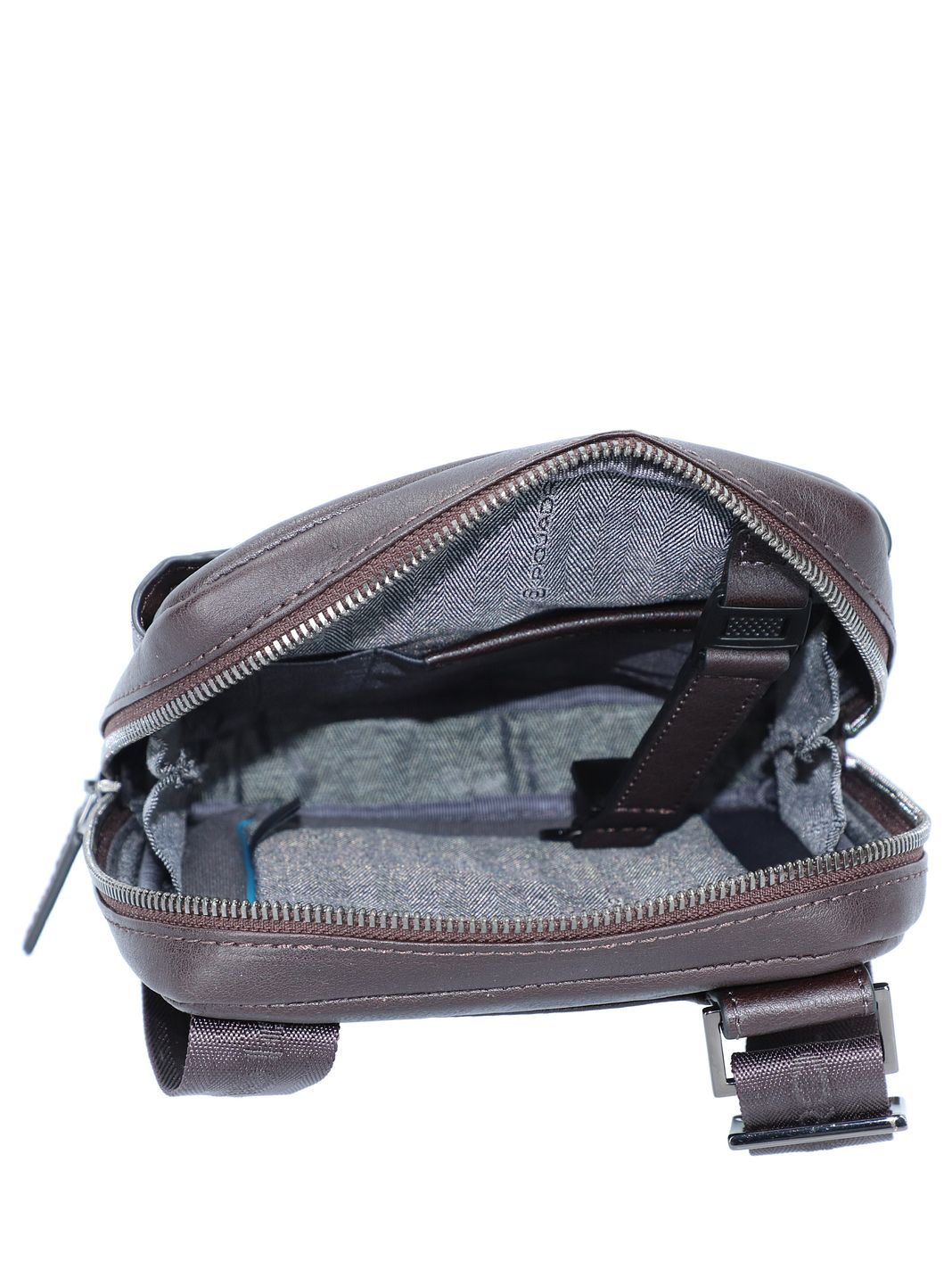 Piquadro Black Square Borsa a tracolla Vera Pelle 17 cm