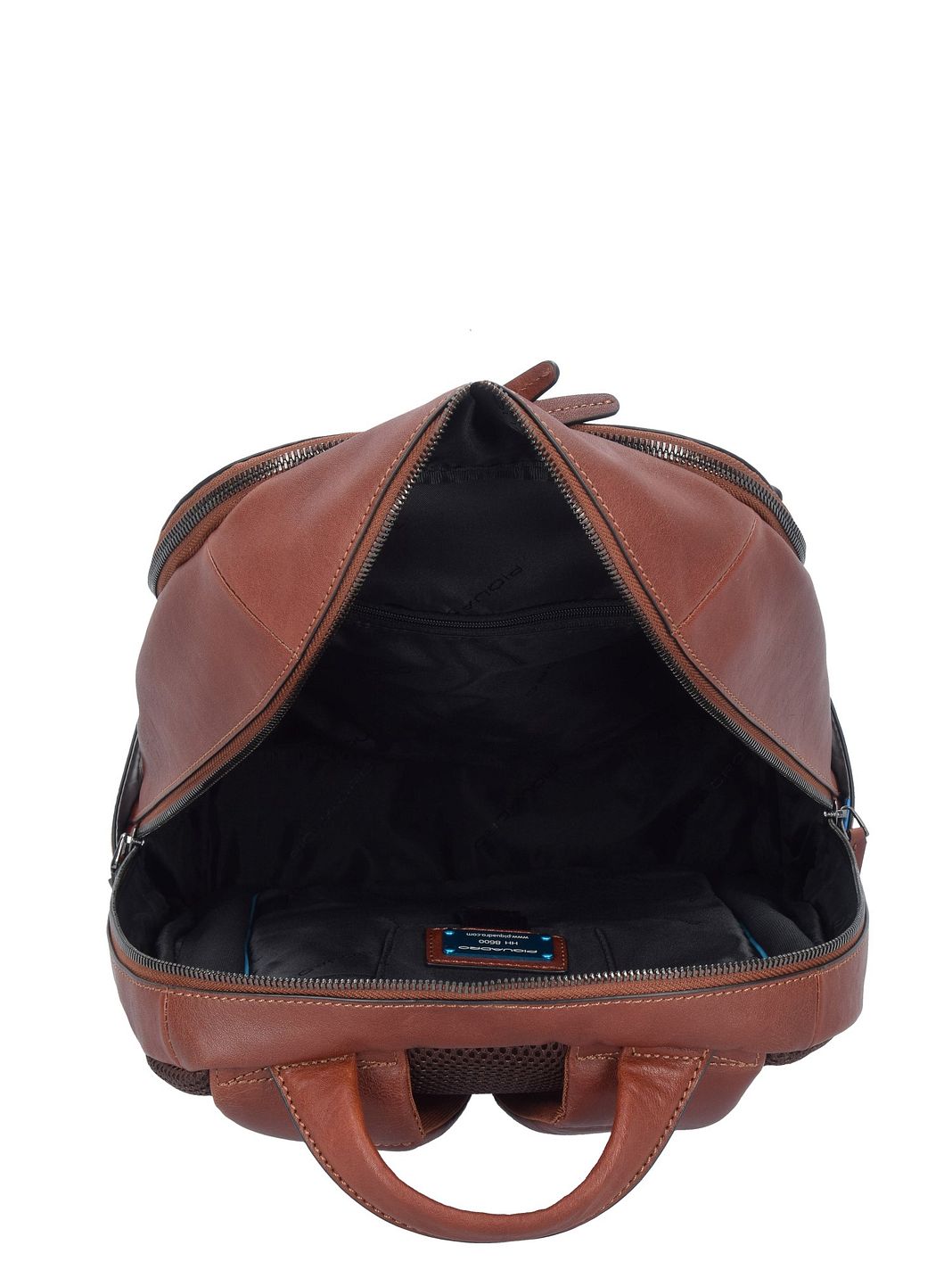 Piquadro Black Square Zaino da lavoro Vera Pelle 39 cm Vano porta PC