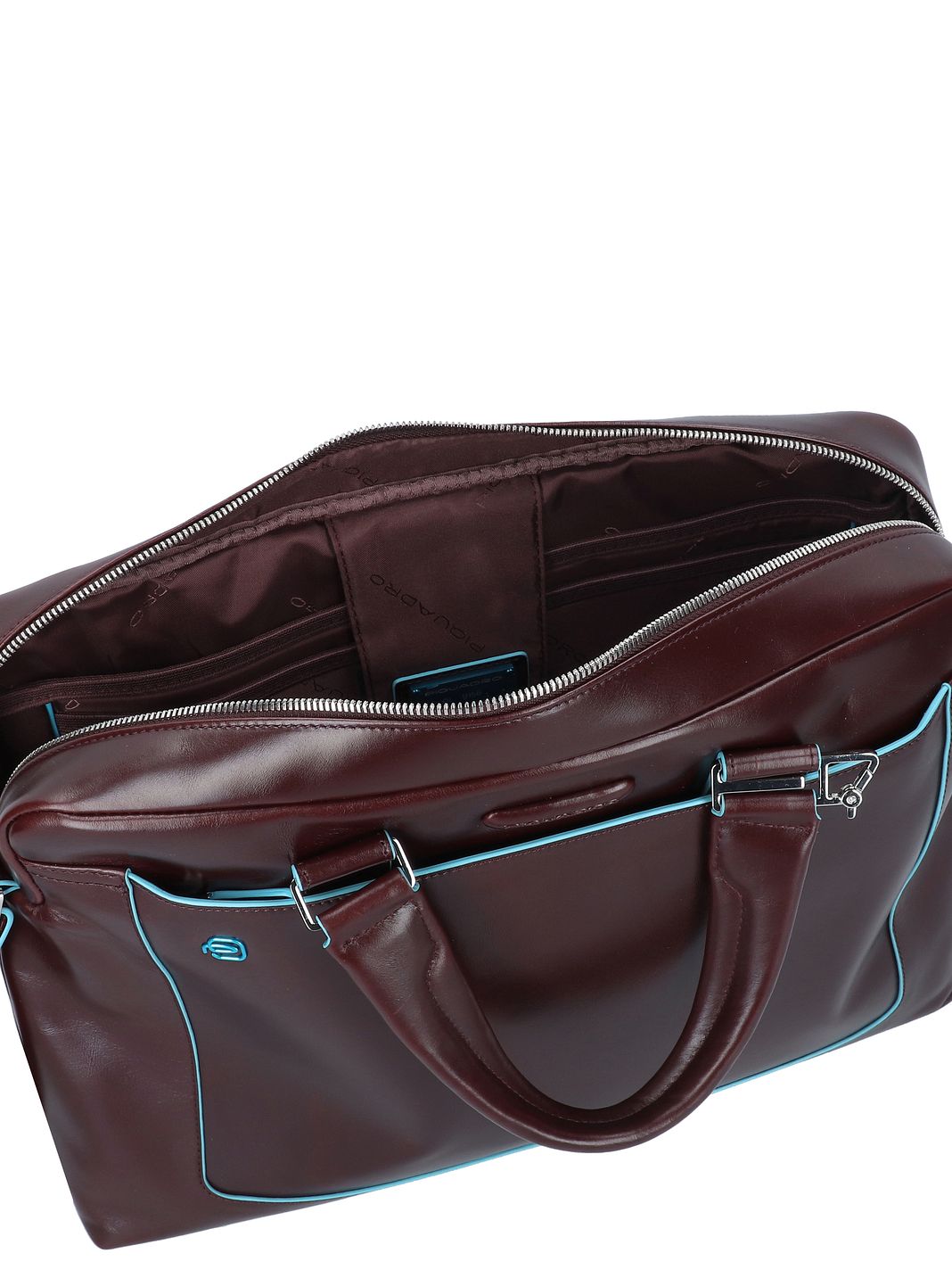 Piquadro Blue Square Valigetta Vera Pelle 40 cm Vano porta PC