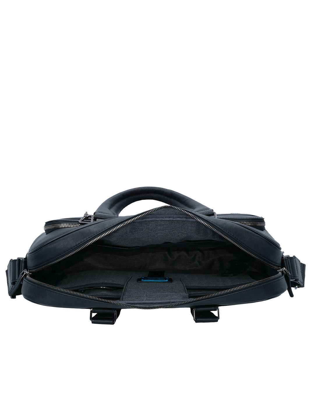Piquadro Black Square Valigetta Vera Pelle 40 cm Vano porta PC Piquadro Black Square Valigetta Vera Pelle 40 cm Vano porta PC