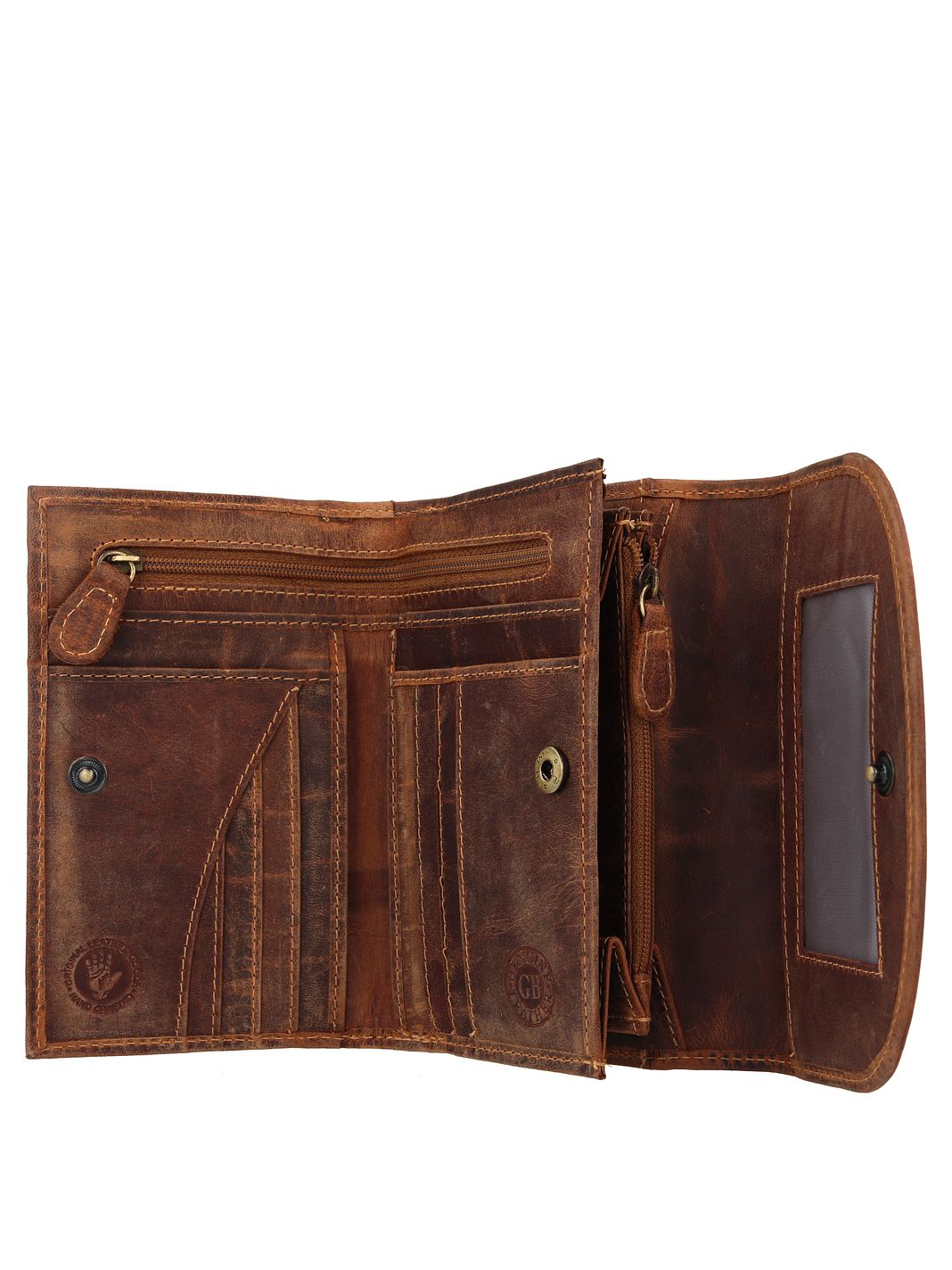 Greenburry Vintage Cartera Piel natural 15.5 cm