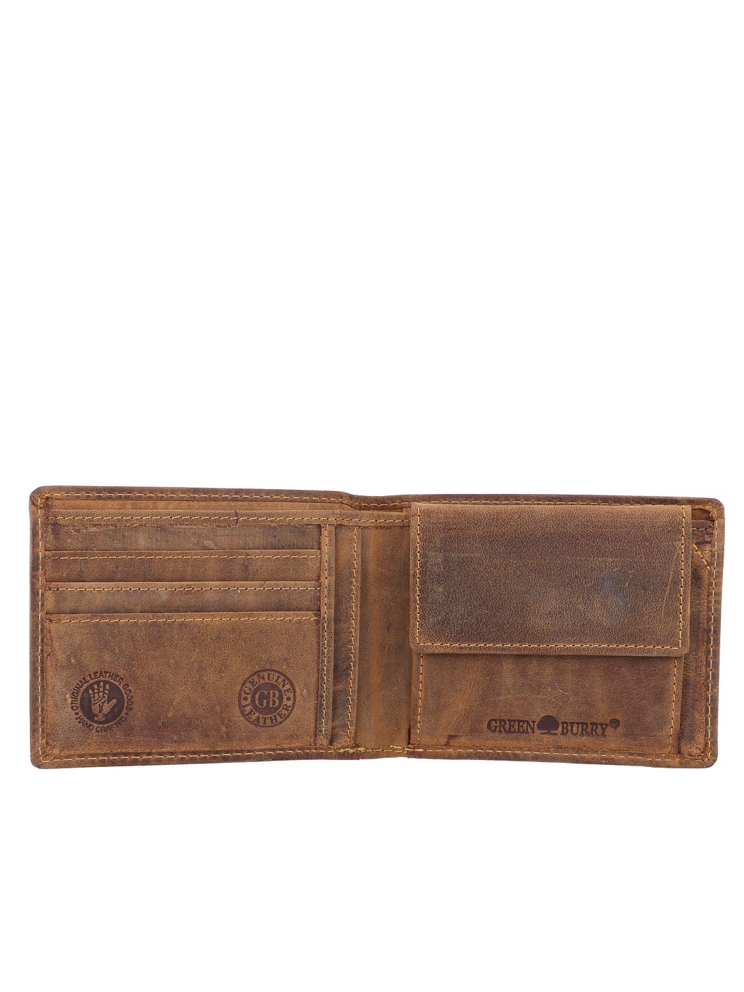 Greenburry Vintage Portafoglio Protezione RFID Vera Pelle 13 cm Greenburry Vintage Portafoglio Protezione RFID Vera Pelle 13 cm