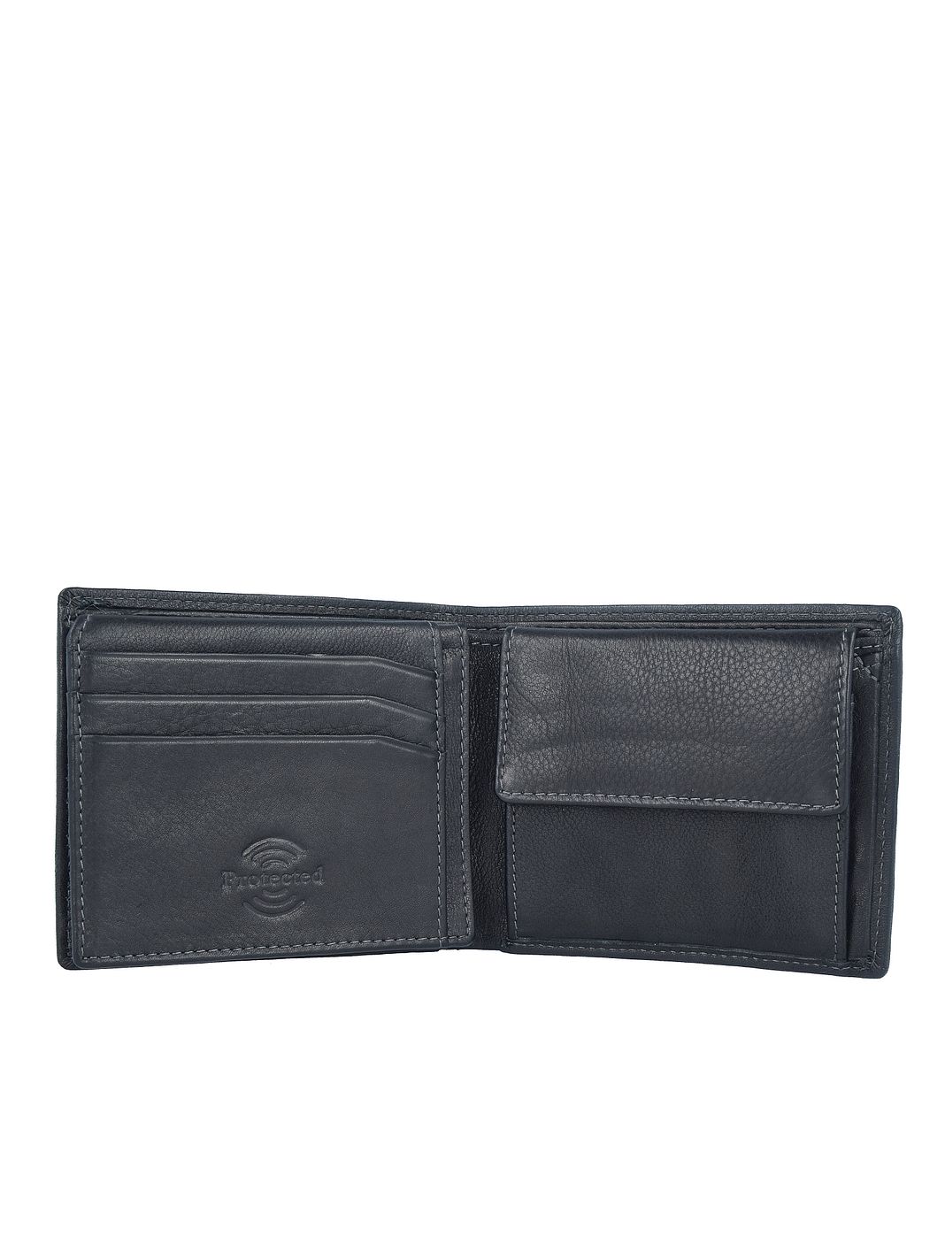 Greenland Nature Black Nappa Portafoglio Protezione RFID Vera Pelle 11 cm Greenland Nature Black Nappa Portafoglio Protezione RFID Vera Pelle 11 cm