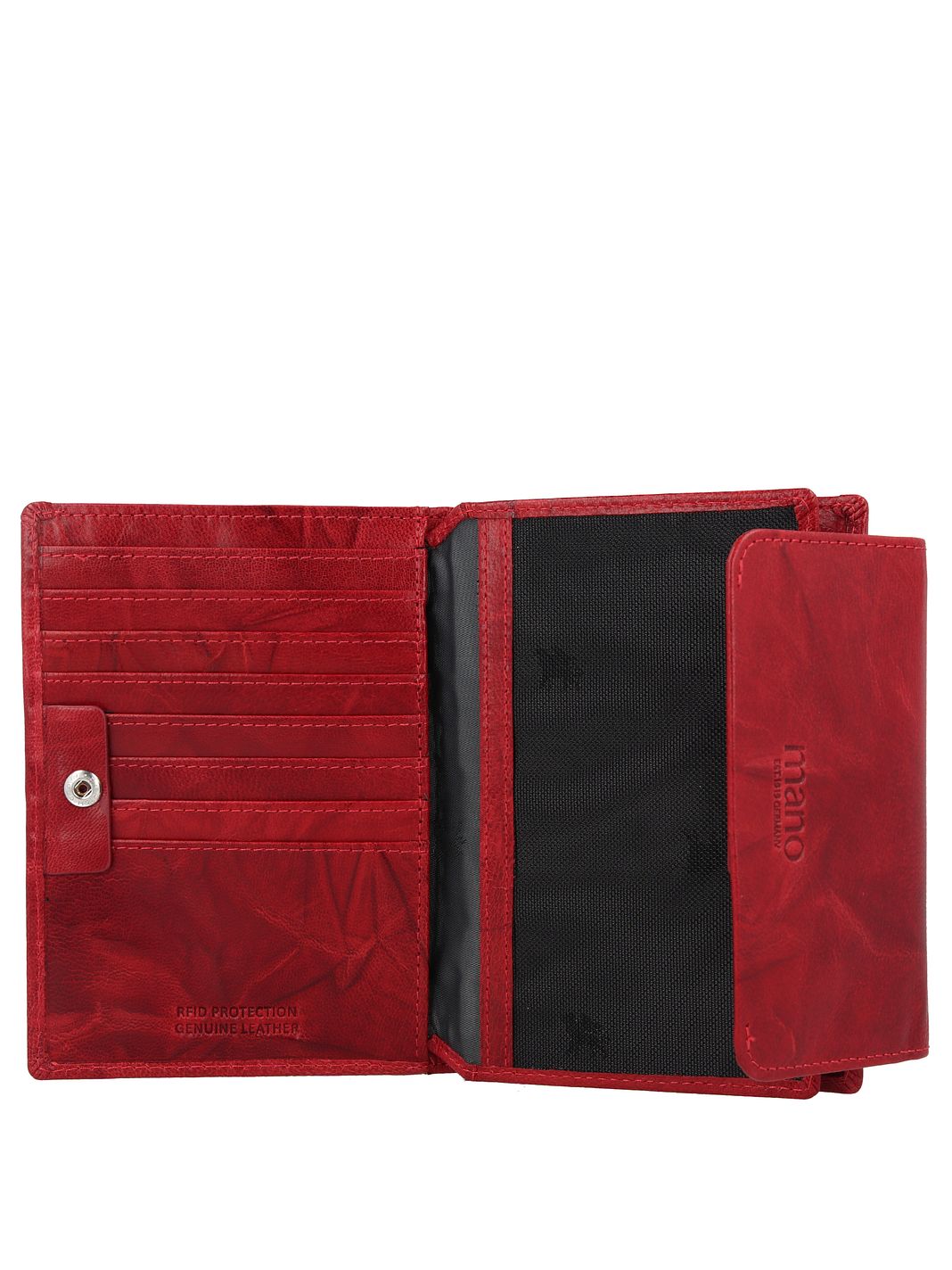 mano Donna Aurona RFID Portafoglio Protezione RFID Vera Pelle 14 cm mano Donna Aurona RFID Portafoglio Protezione RFID Vera Pelle 14 cm