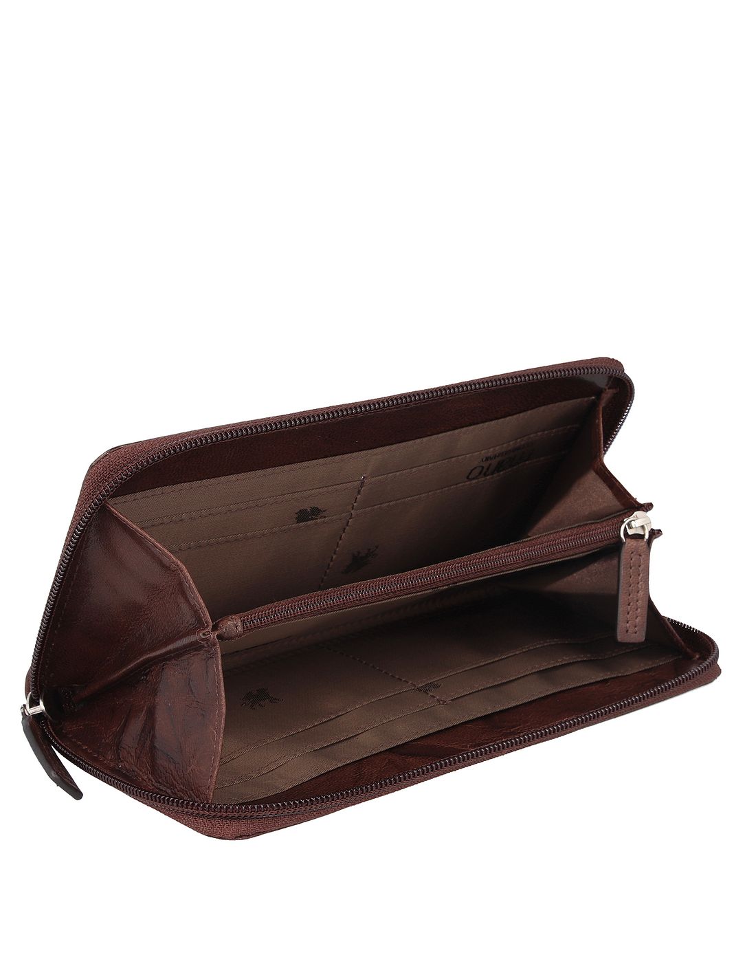 mano Donna Aurona RFID Portafoglio Vera Pelle 19 cm