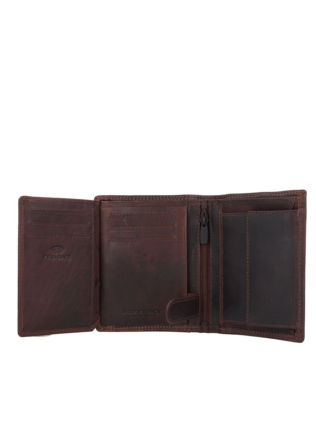 Jack Kinsky Monterey Portafoglio Protezione RFID Vera Pelle 12.5 cm Jack Kinsky Monterey Portafoglio Protezione RFID Vera Pelle 12.5 cm