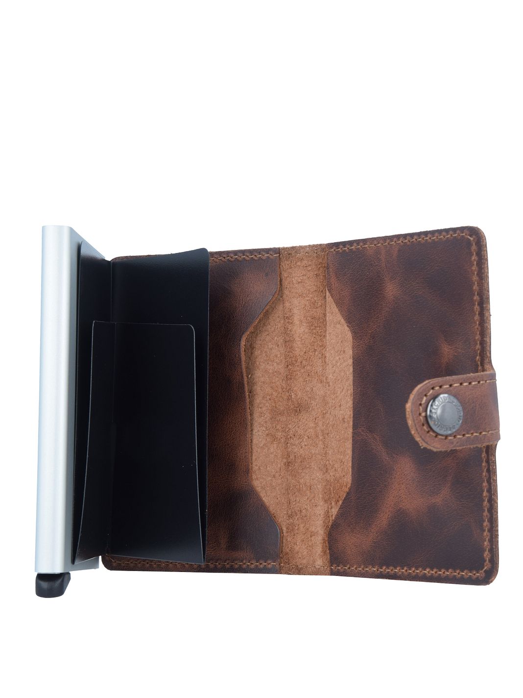 Secrid Miniwallet Custodia per carta di credito Protezione RFID Vera Pelle 6.5 cm