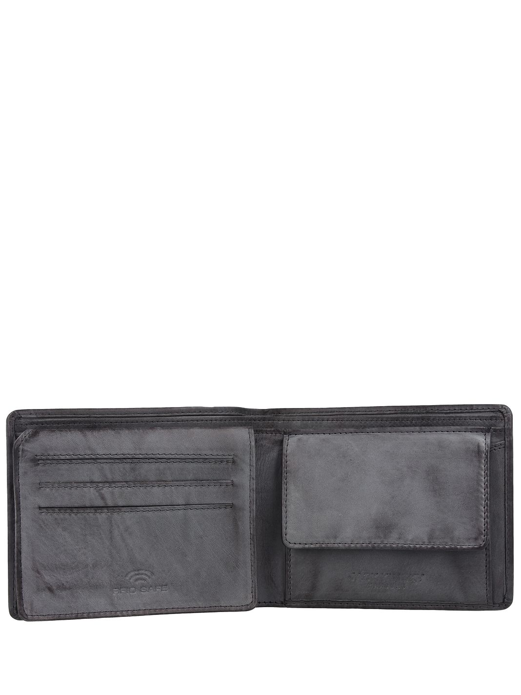 Jack Kinsky Nelson Portafoglio Protezione RFID Vera Pelle 13 cm Jack Kinsky Nelson Portafoglio Protezione RFID Vera Pelle 13 cm