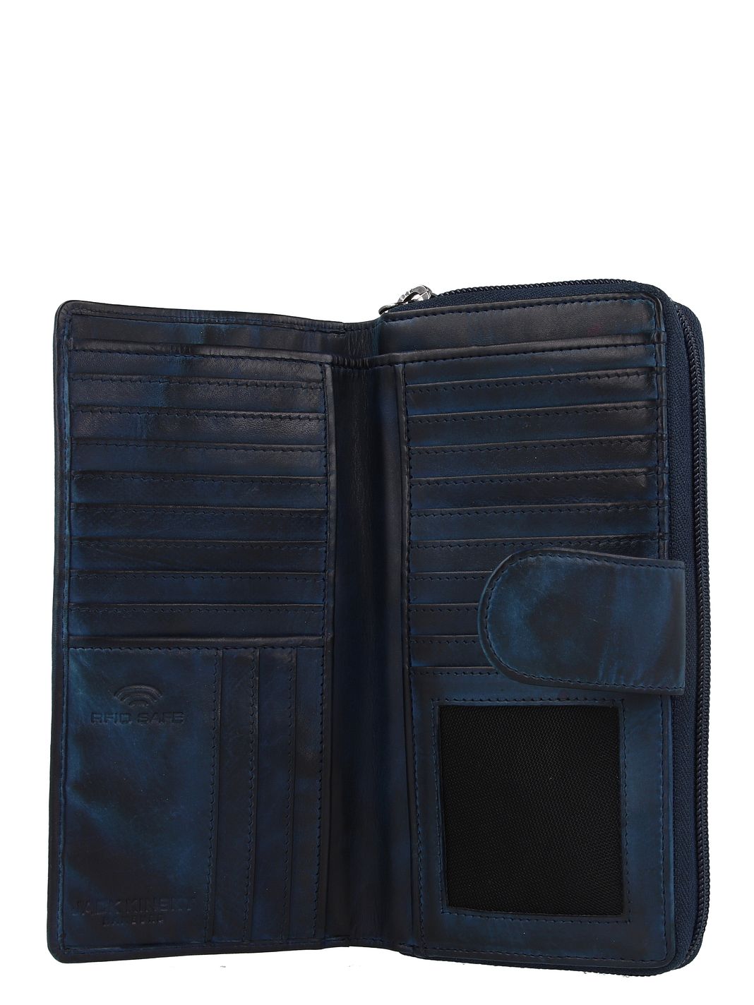 Jack Kinsky Nelson Portafoglio Protezione RFID Vera Pelle 11 cm Jack Kinsky Nelson Portafoglio Protezione RFID Vera Pelle 11 cm