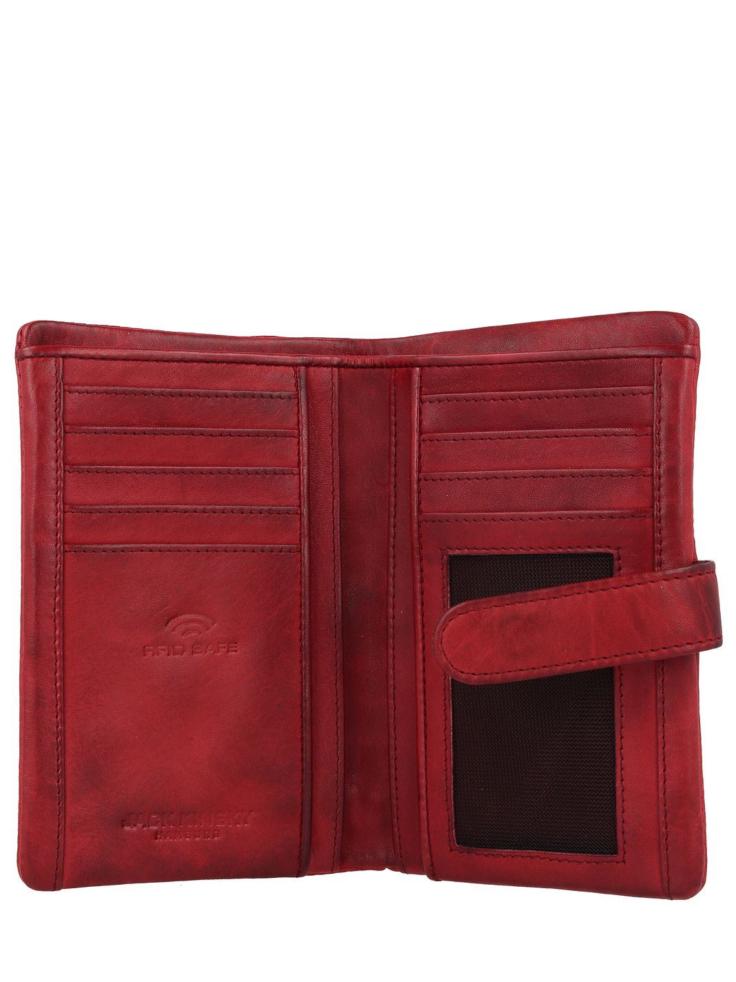 Jack Kinsky Nelson Portafoglio Protezione RFID Vera Pelle 14.5 cm Jack Kinsky Nelson Portafoglio Protezione RFID Vera Pelle 14.5 cm
