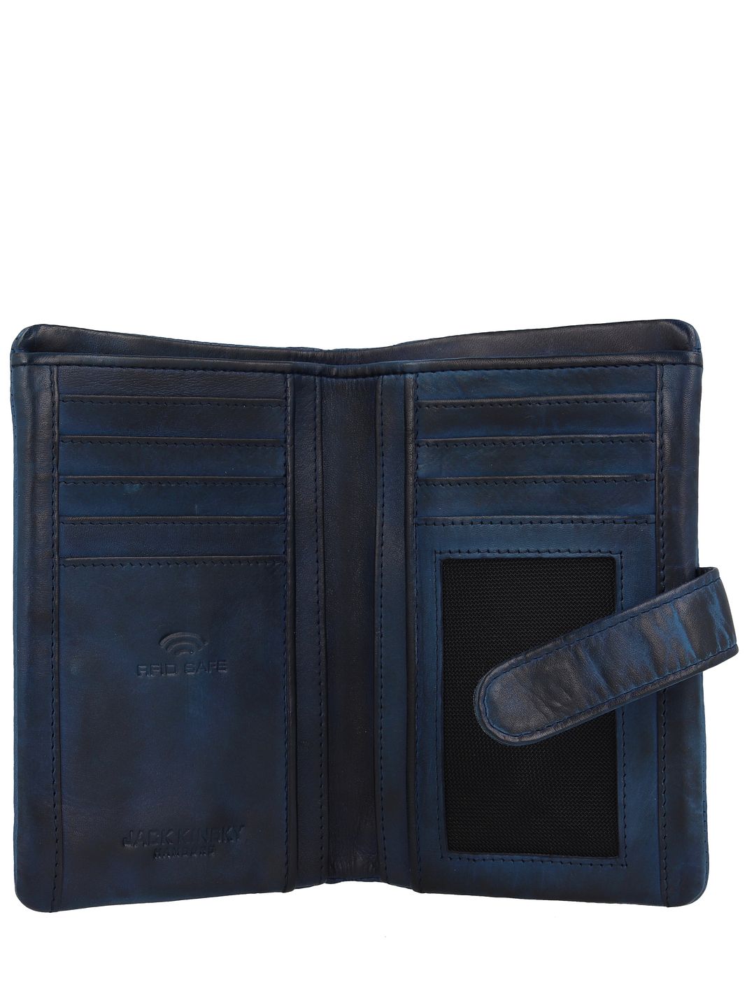 Jack Kinsky Nelson Portafoglio Protezione RFID Vera Pelle 14.5 cm Jack Kinsky Nelson Portafoglio Protezione RFID Vera Pelle 14.5 cm
