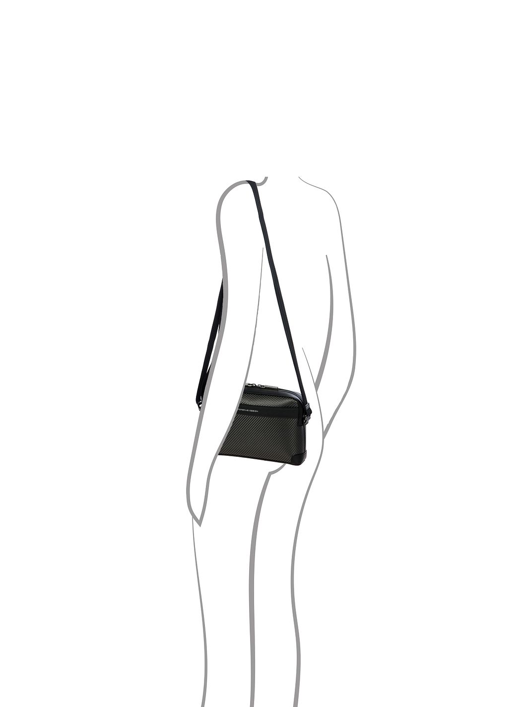Porsche Design Carbon Borsa a tracolla 26 cm Porsche Design Carbon Borsa a tracolla 26 cm