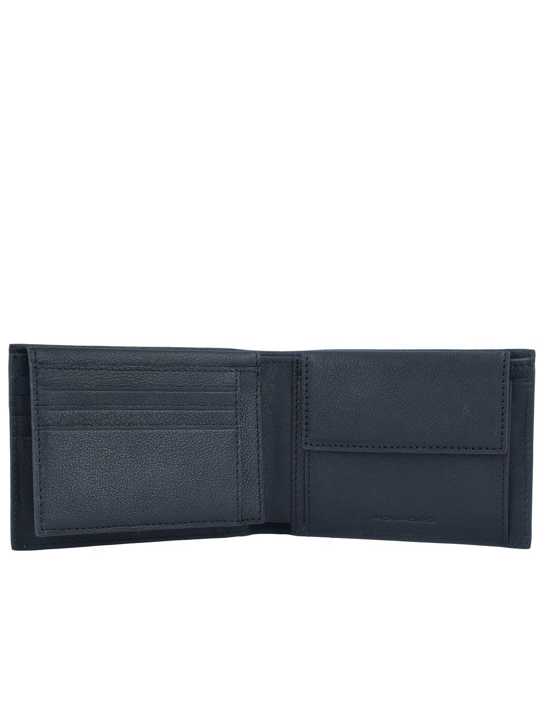 Piquadro Black Square Portafoglio Protezione RFID Vera Pelle 12.5 cm Piquadro Black Square Portafoglio Protezione RFID Vera Pelle 12.5 cm