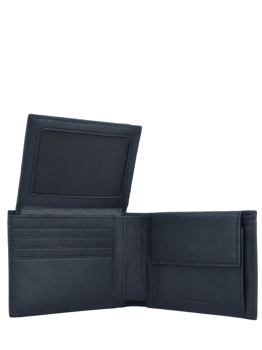 Piquadro Black Square Portafoglio Protezione RFID Vera Pelle 12.5 cm Piquadro Black Square Portafoglio Protezione RFID Vera Pelle 12.5 cm