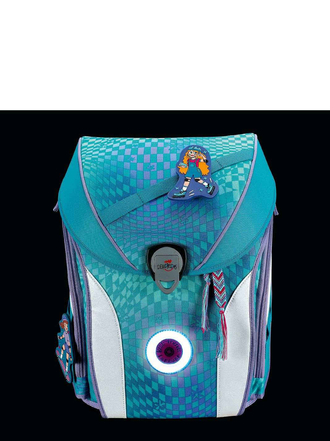DerDieDas ErgoFlex Max LED Set di borse per la scuola 5 pezzi