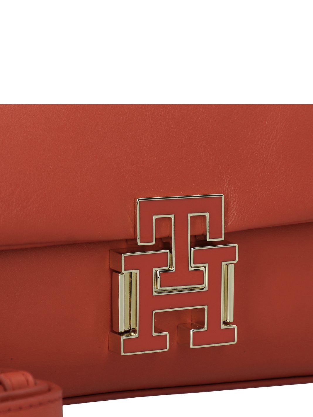 Tommy Hilfiger Pushlock Borsa a tracolla Vera Pelle 22 cm Tommy Hilfiger Pushlock Borsa a tracolla Vera Pelle 22 cm