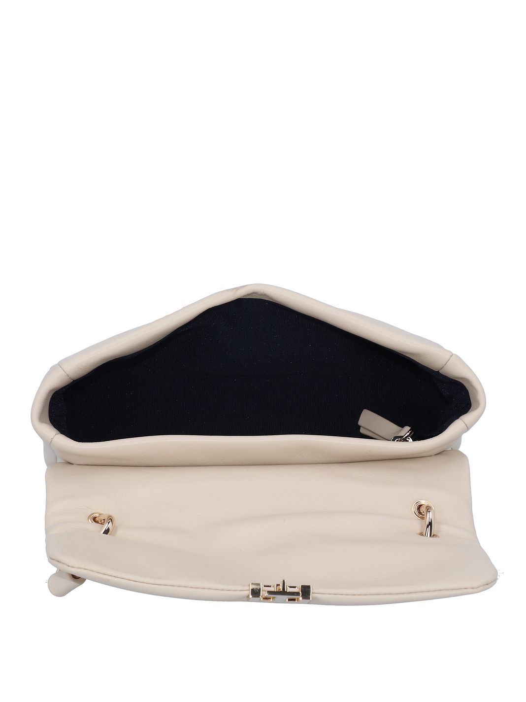 Tommy Hilfiger Pushlock Borsa a tracolla Vera Pelle 22 cm