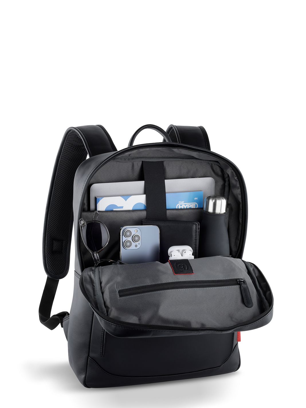 bugatti Clark Zaino da giorno Vera Pelle 42 cm Vano porta PC