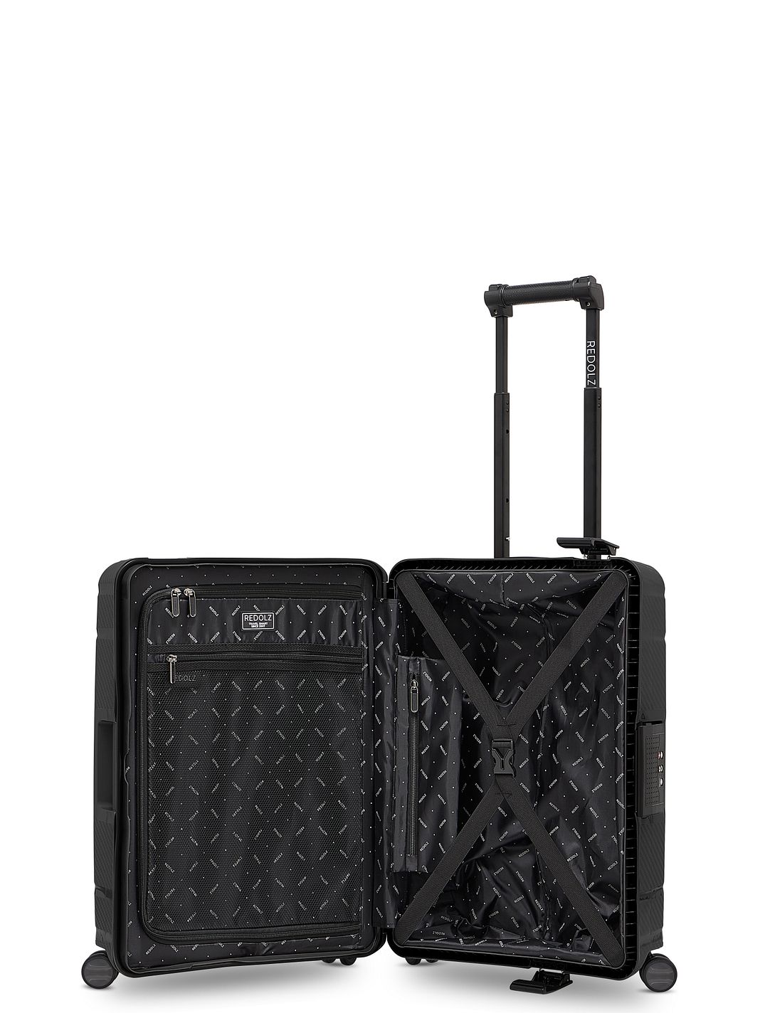 Redolz Essentials 15 Trolley cabina a 4 ruote da 55 cm con chiusura a tre punti Redolz Essentials 15 Trolley cabina a 4 ruote da 55 cm con chiusura a tre punti
