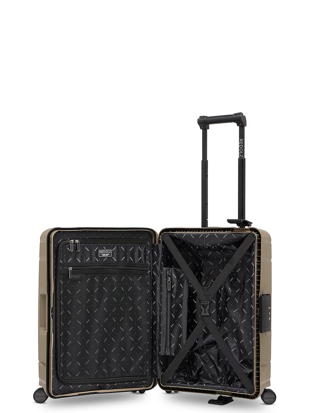 Redolz Essentials 15 Trolley cabina a 4 ruote da 55 cm con chiusura a tre punti Redolz Essentials 15 Trolley cabina a 4 ruote da 55 cm con chiusura a tre punti