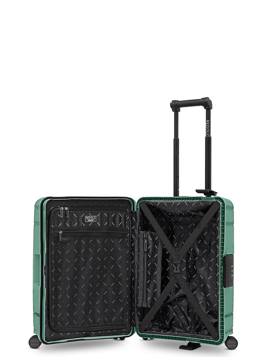 Redolz Essentials 15 Trolley cabina a 4 ruote da 55 cm con chiusura a tre punti Redolz Essentials 15 Trolley cabina a 4 ruote da 55 cm con chiusura a tre punti