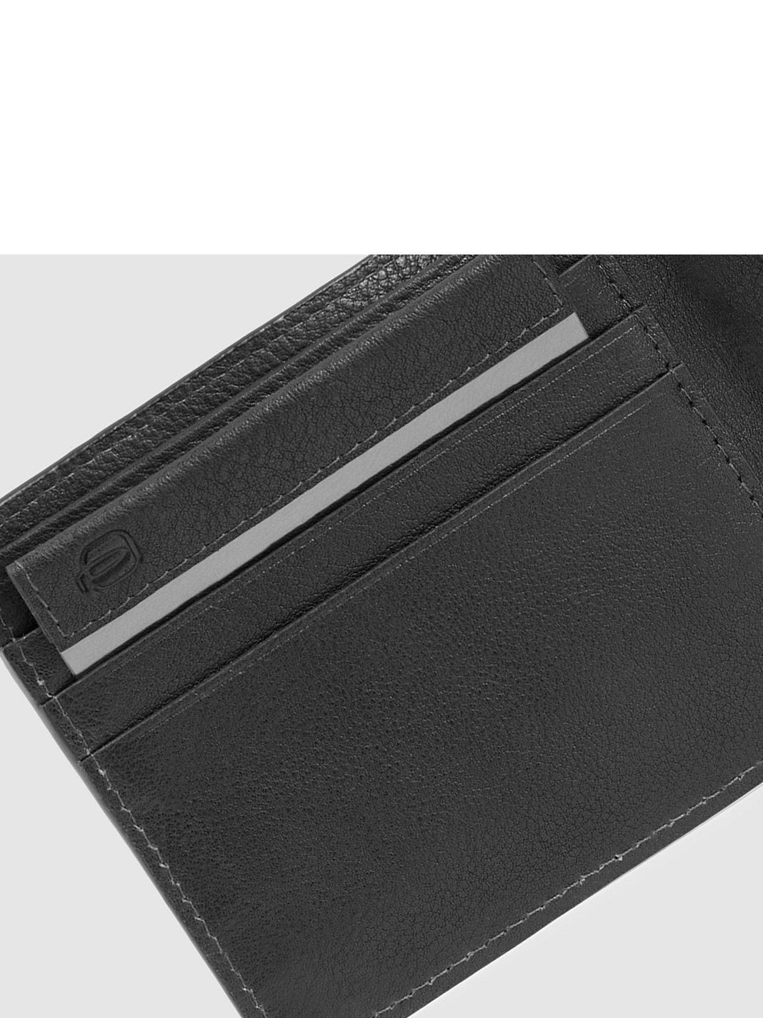 Piquadro Carl Portafoglio Protezione RFID Vera Pelle 11 cm Piquadro Carl Portafoglio Protezione RFID Vera Pelle 11 cm