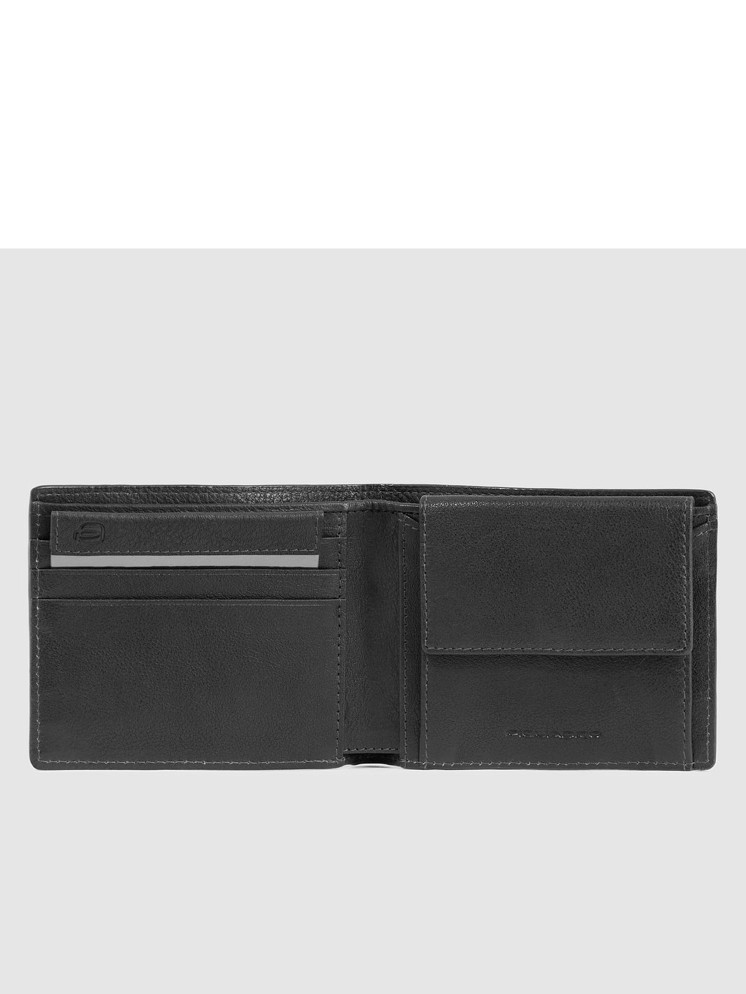 Piquadro Carl Portafoglio Protezione RFID Vera Pelle 11 cm Piquadro Carl Portafoglio Protezione RFID Vera Pelle 11 cm