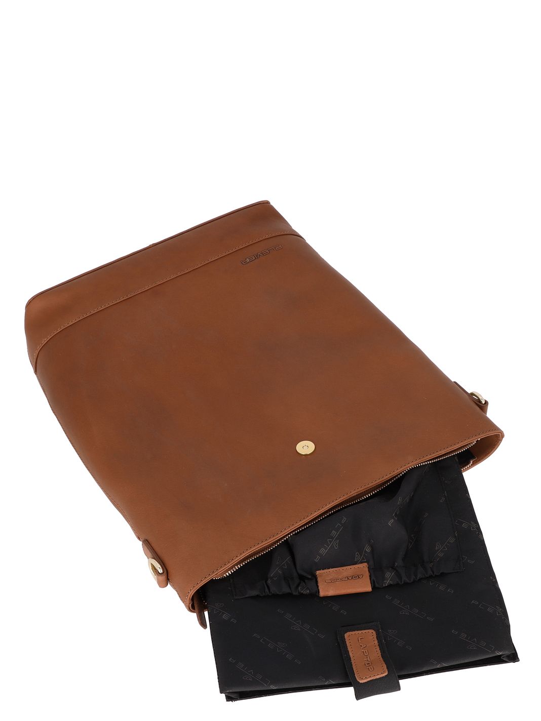 Plevier Bow Borsa a spalla Vera Pelle 30 cm Vano porta PC Plevier Bow Borsa a spalla Vera Pelle 30 cm Vano porta PC