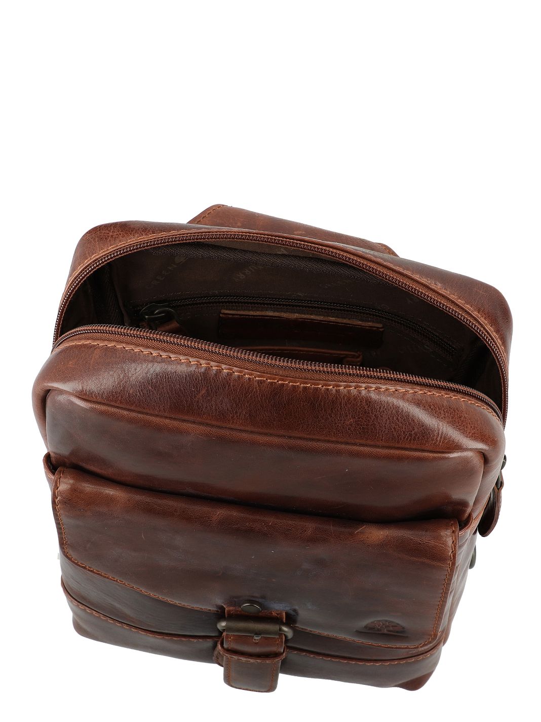 Greenburry Rugged Crossbody taske Læder 19 cm